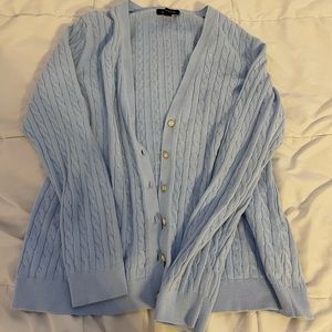 Land’s End Light Blue Cardigan | Light Blue | Size L